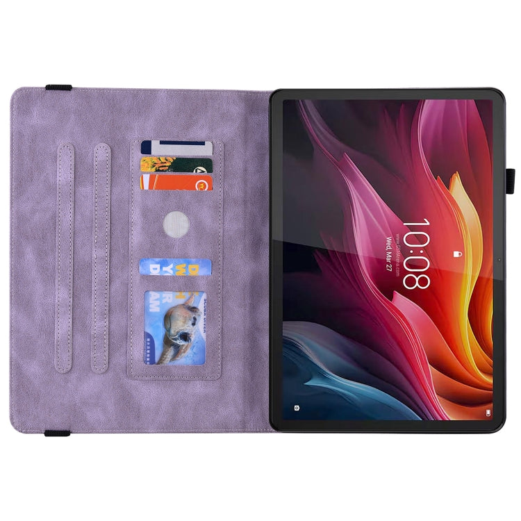 For Lenovo Tab K11 Plus Butterfly Flower Embossed Leather Tablet Case