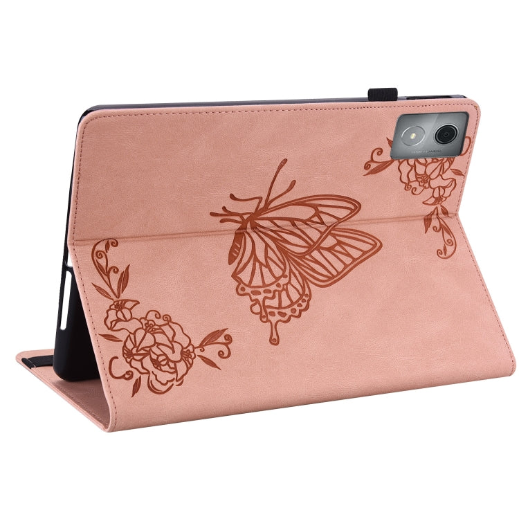For Lenovo Tab K11 Plus Butterfly Flower Embossed Leather Tablet Case