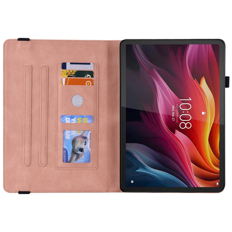 For Lenovo Tab K11 Plus Butterfly Flower Embossed Leather Tablet Case