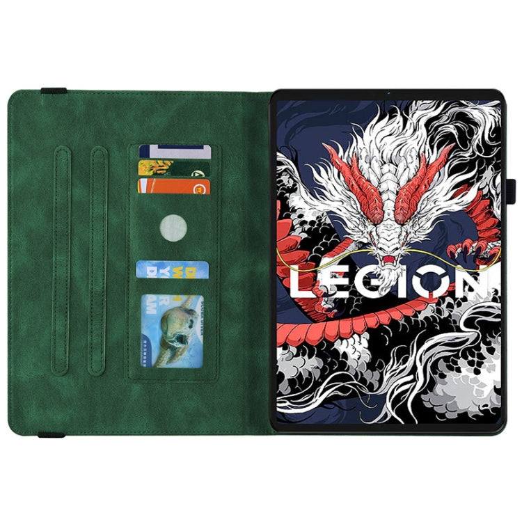 For Lenovo Legion Y700 2025 Butterfly Flower Embossed Leather Tablet Case