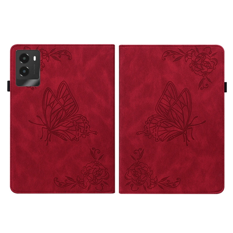 For Lenovo Legion Y700 2025 Butterfly Flower Embossed Leather Tablet Case