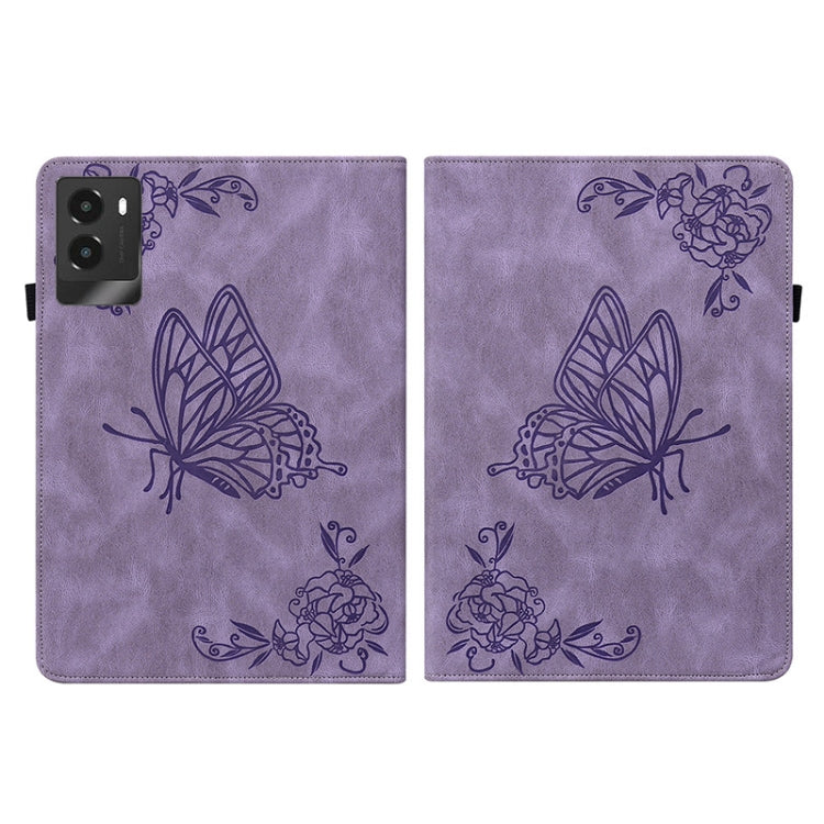 For Lenovo Legion Y700 2025 Butterfly Flower Embossed Leather Tablet Case