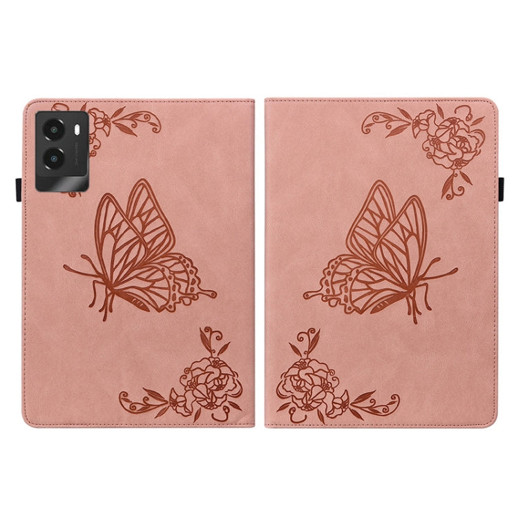 For Lenovo Legion Y700 2025 Butterfly Flower Embossed Leather Tablet Case