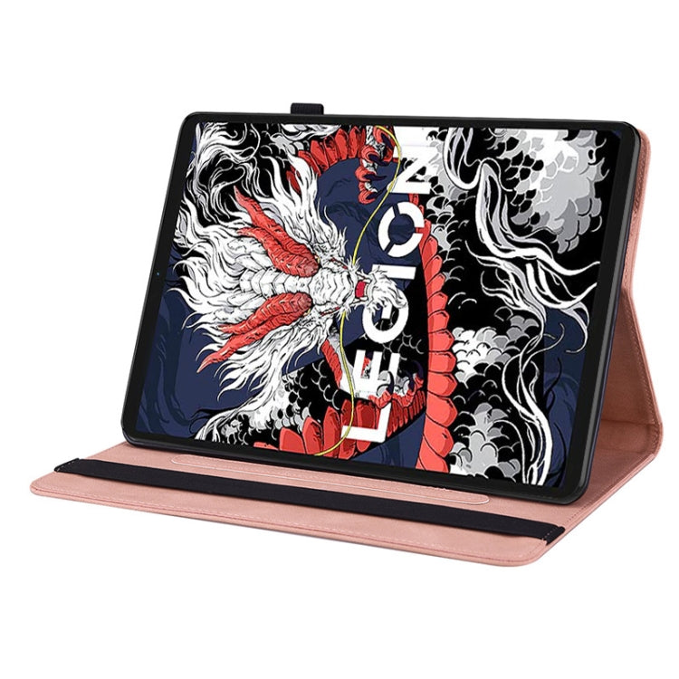 For Lenovo Legion Y700 2025 Butterfly Flower Embossed Leather Tablet Case
