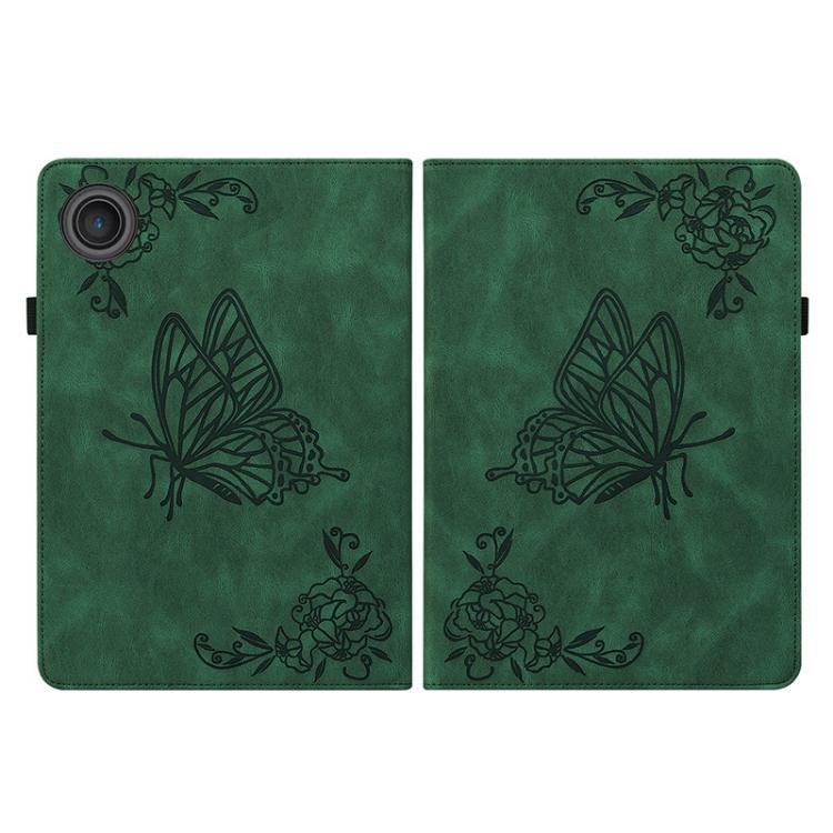 For Lenovo ZhaoYang K10C 10.1 inch Butterfly Flower Embossed Leather Tablet Case