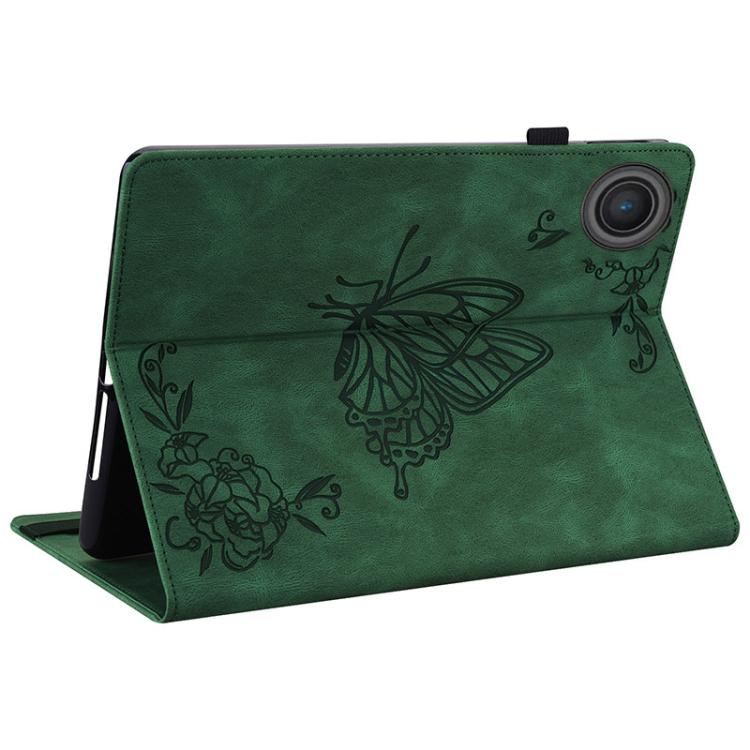 For Lenovo ZhaoYang K10C 10.1 inch Butterfly Flower Embossed Leather Tablet Case