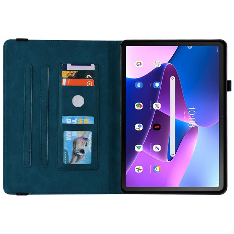 For Lenovo ZhaoYang K10C 10.1 inch Butterfly Flower Embossed Leather Tablet Case