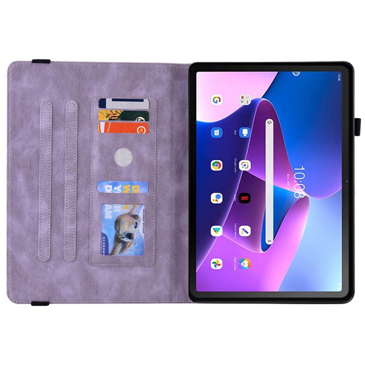 For Lenovo ZhaoYang K10C 10.1 inch Butterfly Flower Embossed Leather Tablet Case