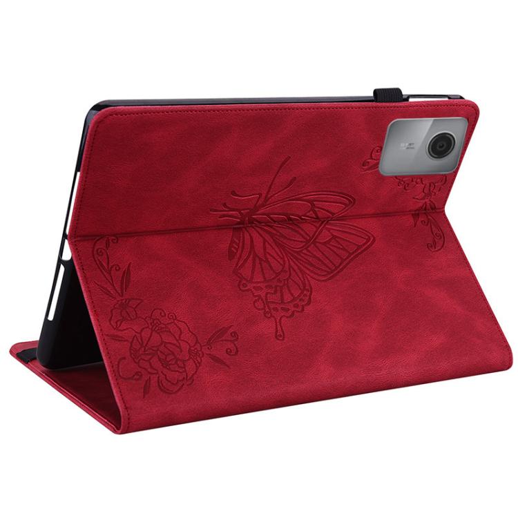 For Lenovo Idea Tab 11 / Xiaoxin Pad 2025 Butterfly Flower Embossed Leather Tablet Case