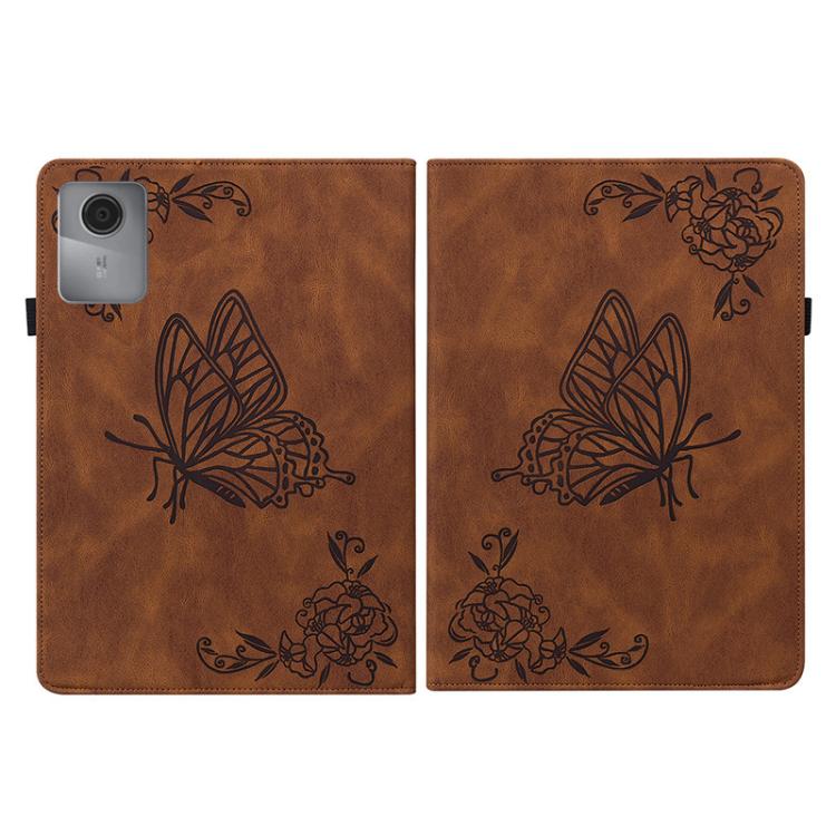 For Lenovo Idea Tab 11 / Xiaoxin Pad 2025 Butterfly Flower Embossed Leather Tablet Case