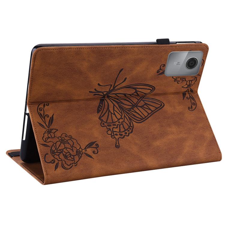 For Lenovo Idea Tab 11 / Xiaoxin Pad 2025 Butterfly Flower Embossed Leather Tablet Case