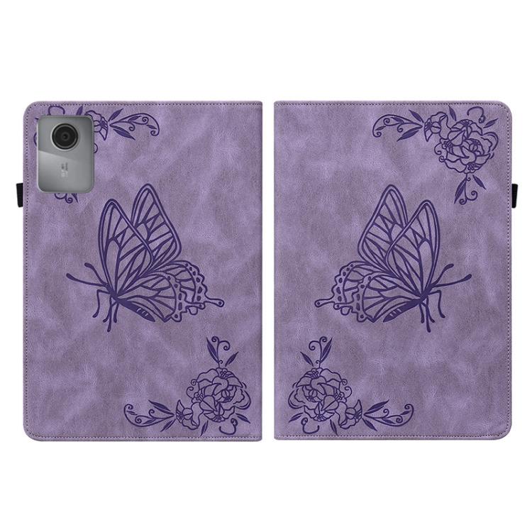 For Lenovo Idea Tab 11 / Xiaoxin Pad 2025 Butterfly Flower Embossed Leather Tablet Case
