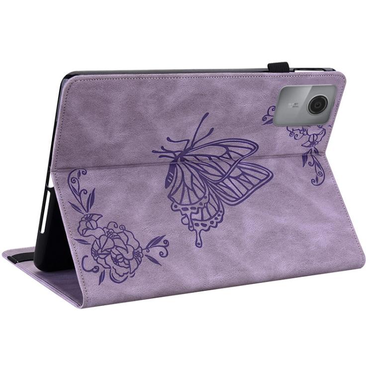 For Lenovo Idea Tab 11 / Xiaoxin Pad 2025 Butterfly Flower Embossed Leather Tablet Case