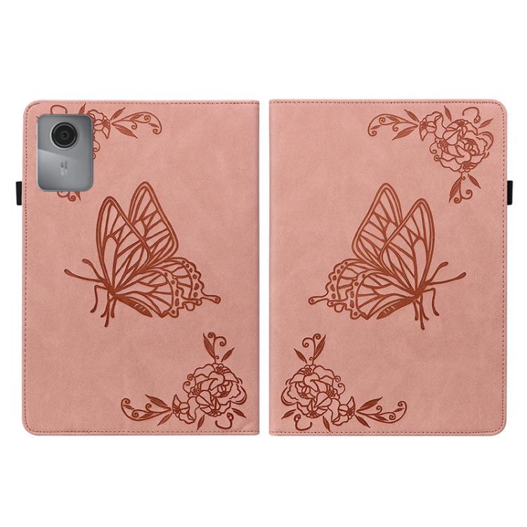 For Lenovo Idea Tab 11 / Xiaoxin Pad 2025 Butterfly Flower Embossed Leather Tablet Case
