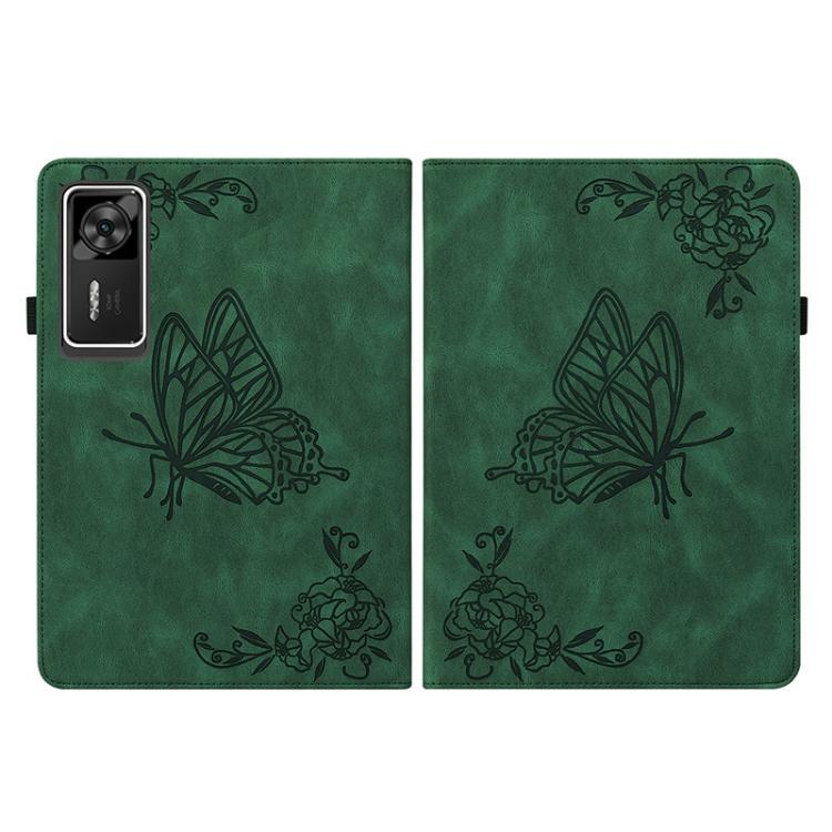 For Lenovo Legion Y700 Gen 4 Butterfly Flower Embossed Leather Tablet Case