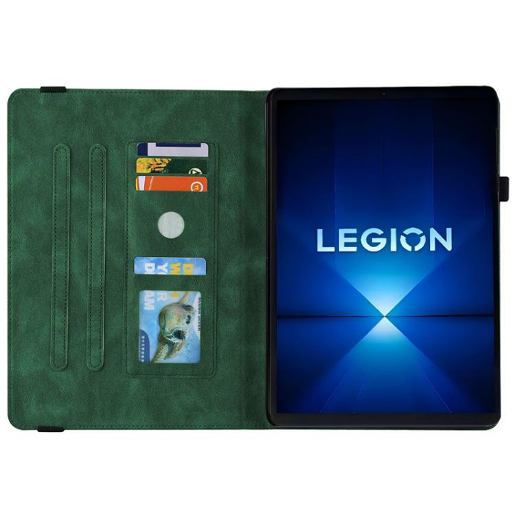 For Lenovo Legion Y700 Gen 4 Butterfly Flower Embossed Leather Tablet Case