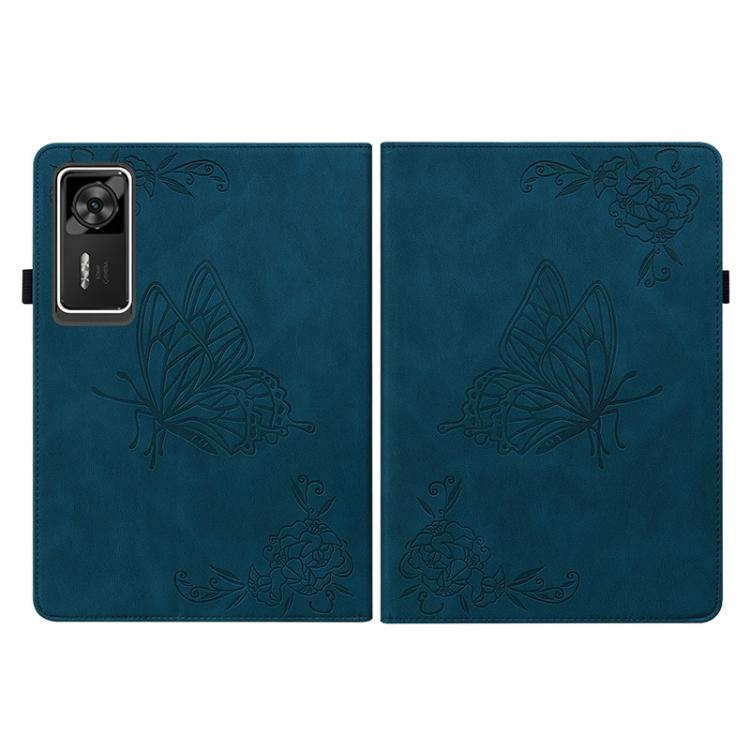 For Lenovo Legion Y700 Gen 4 Butterfly Flower Embossed Leather Tablet Case
