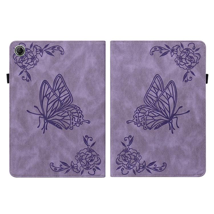For Lenovo Tab K9 / Tab One Butterfly Flower Embossed Leather Tablet Case