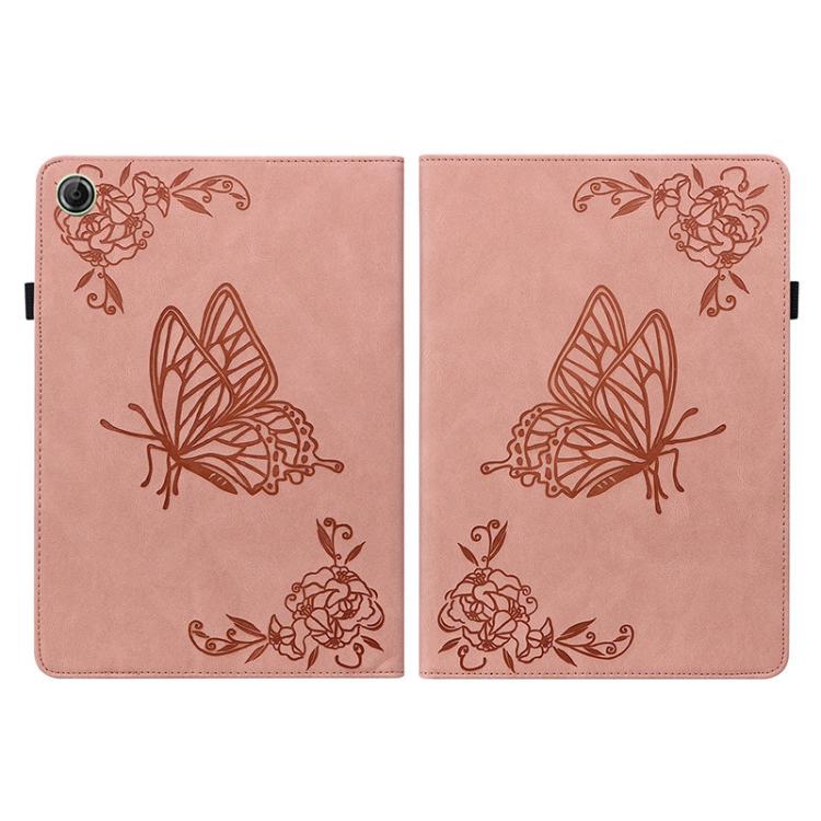 For Lenovo Tab K9 / Tab One Butterfly Flower Embossed Leather Tablet Case