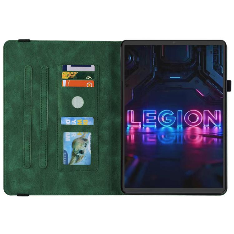 For Lenovo Legion Y700 Gen 5 Butterfly Flower Embossed Leather Tablet Case