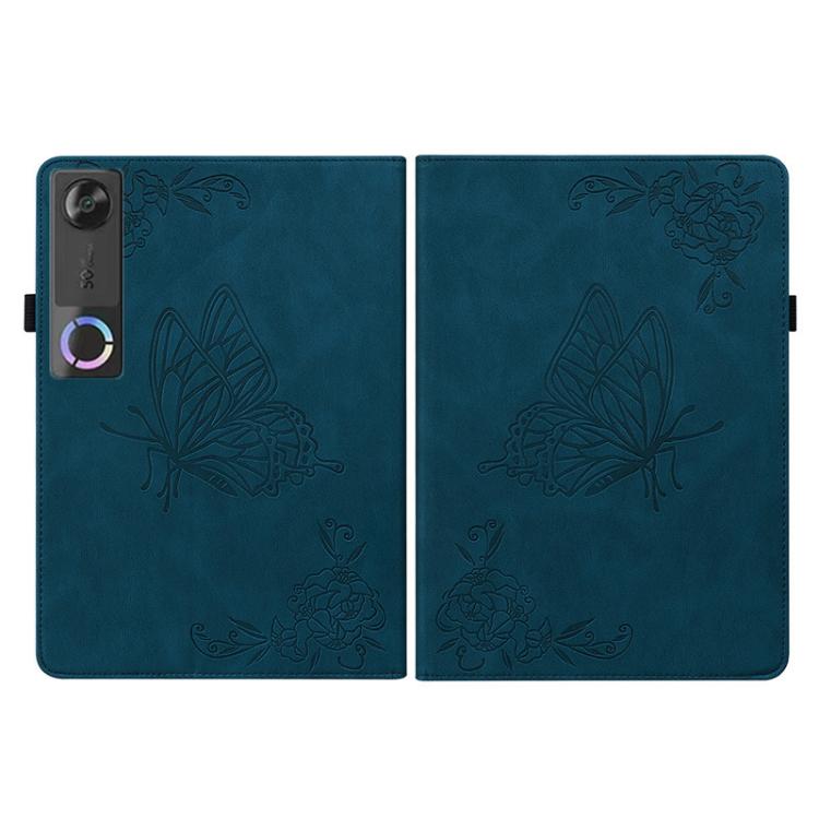 For Lenovo Legion Y700 Gen 5 Butterfly Flower Embossed Leather Tablet Case