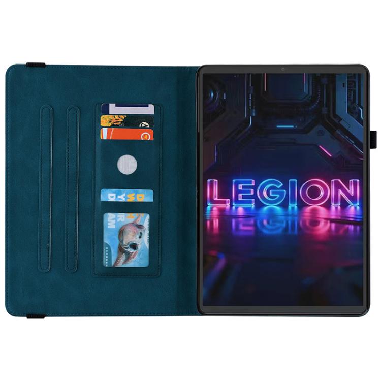 For Lenovo Legion Y700 Gen 5 Butterfly Flower Embossed Leather Tablet Case