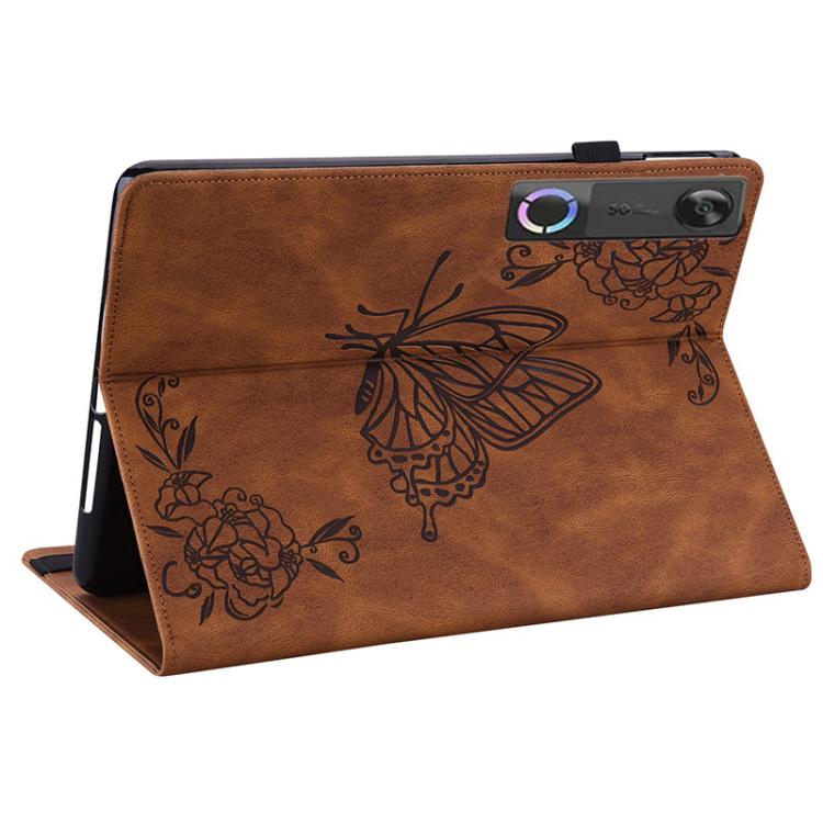 For Lenovo Legion Y700 Gen 5 Butterfly Flower Embossed Leather Tablet Case