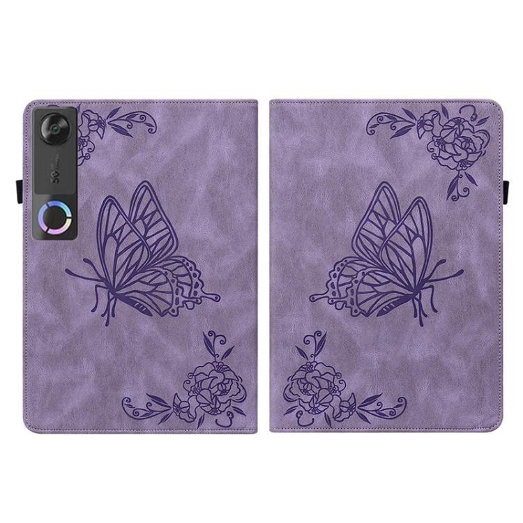 For Lenovo Legion Y700 Gen 5 Butterfly Flower Embossed Leather Tablet Case
