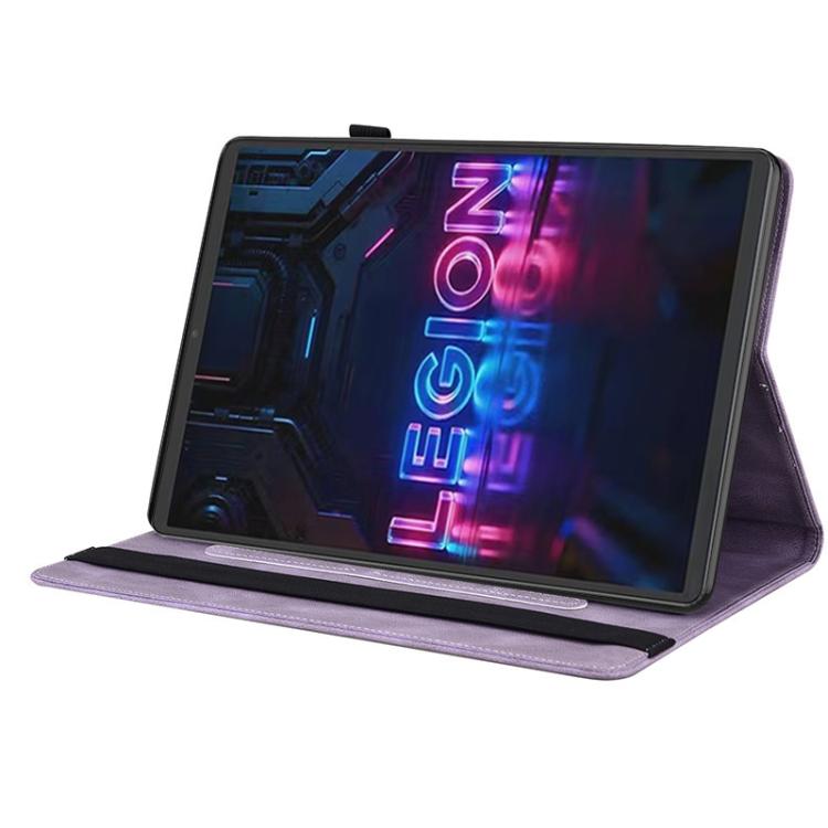 For Lenovo Legion Y700 Gen 5 Butterfly Flower Embossed Leather Tablet Case