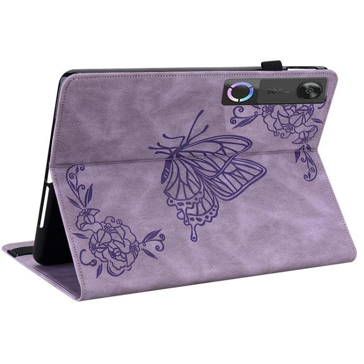 For Lenovo Legion Y700 Gen 5 Butterfly Flower Embossed Leather Tablet Case