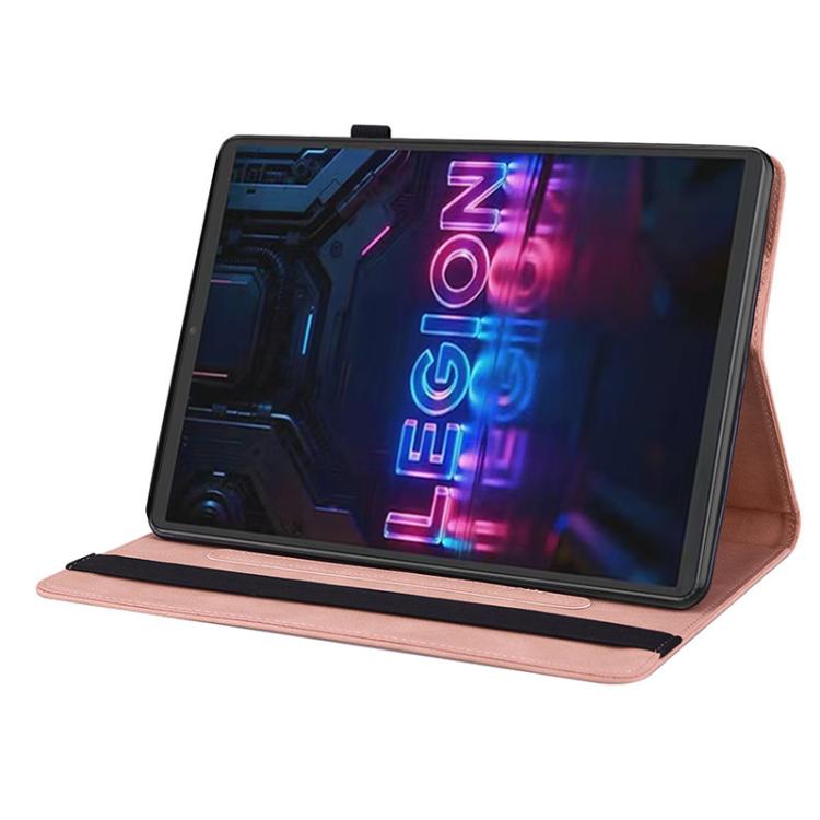 For Lenovo Legion Y700 Gen 5 Butterfly Flower Embossed Leather Tablet Case