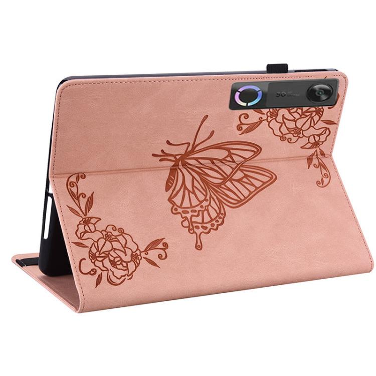 For Lenovo Legion Y700 Gen 5 Butterfly Flower Embossed Leather Tablet Case