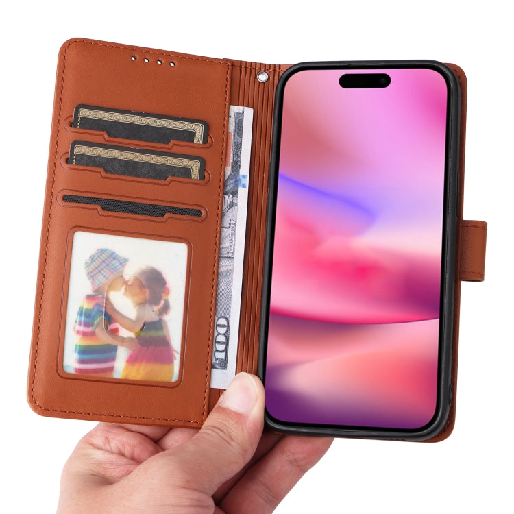 For iPhone 16 BETOPNICE BN-005 2 in 1 Detachable Imitate Genuine Leather Phone Case