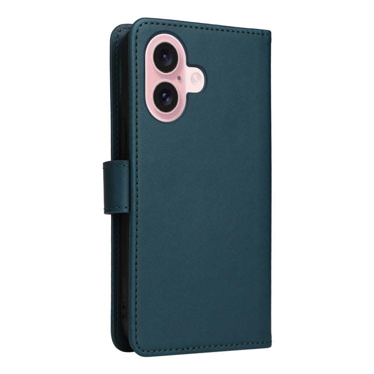 For iPhone 16 Plus BETOPNICE BN-005 2 in 1 Detachable Imitate Genuine Leather Phone Case