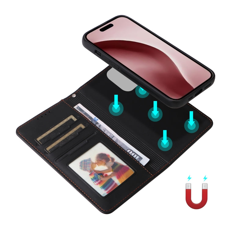 For iPhone 16 Pro BETOPNICE BN-005 2 in 1 Detachable Imitate Genuine Leather Phone Case
