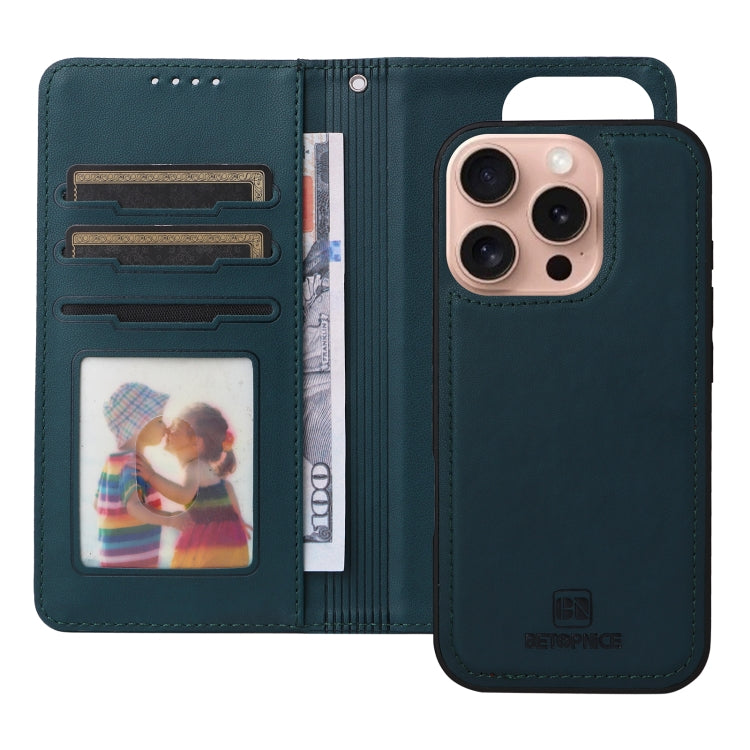For iPhone 16 Pro BETOPNICE BN-005 2 in 1 Detachable Imitate Genuine Leather Phone Case