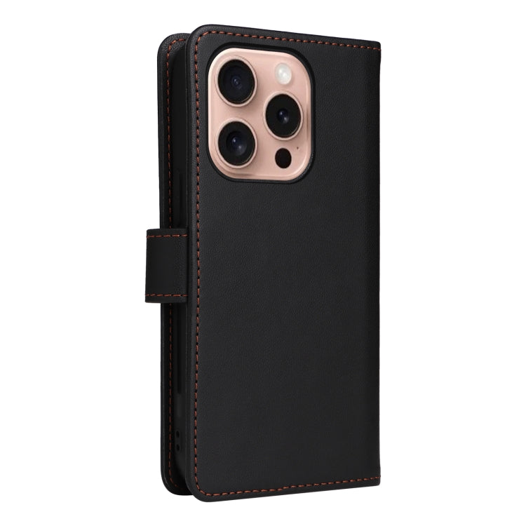 For iPhone 16 Pro Max BETOPNICE BN-005 2 in 1 Detachable Imitate Genuine Leather Phone Case