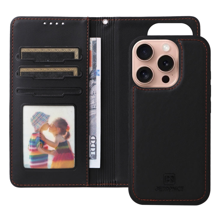 For iPhone 16 Pro Max BETOPNICE BN-005 2 in 1 Detachable Imitate Genuine Leather Phone Case