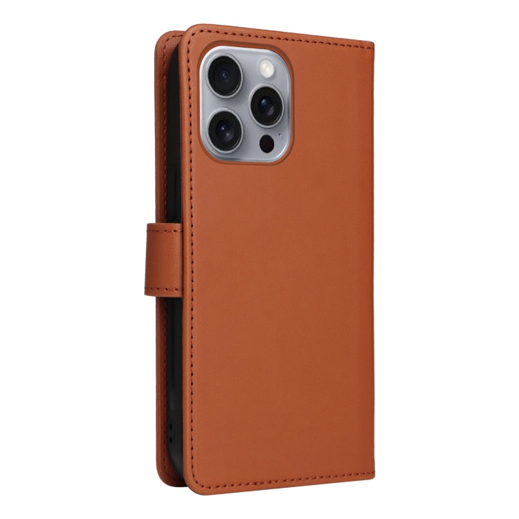 For iPhone 16 Pro Max BETOPNICE BN-005 2 in 1 Detachable Imitate Genuine Leather Phone Case