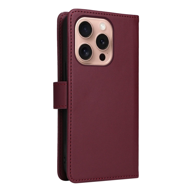 For iPhone 16 Pro Max BETOPNICE BN-005 2 in 1 Detachable Imitate Genuine Leather Phone Case