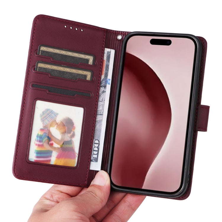 For iPhone 16 Pro Max BETOPNICE BN-005 2 in 1 Detachable Imitate Genuine Leather Phone Case