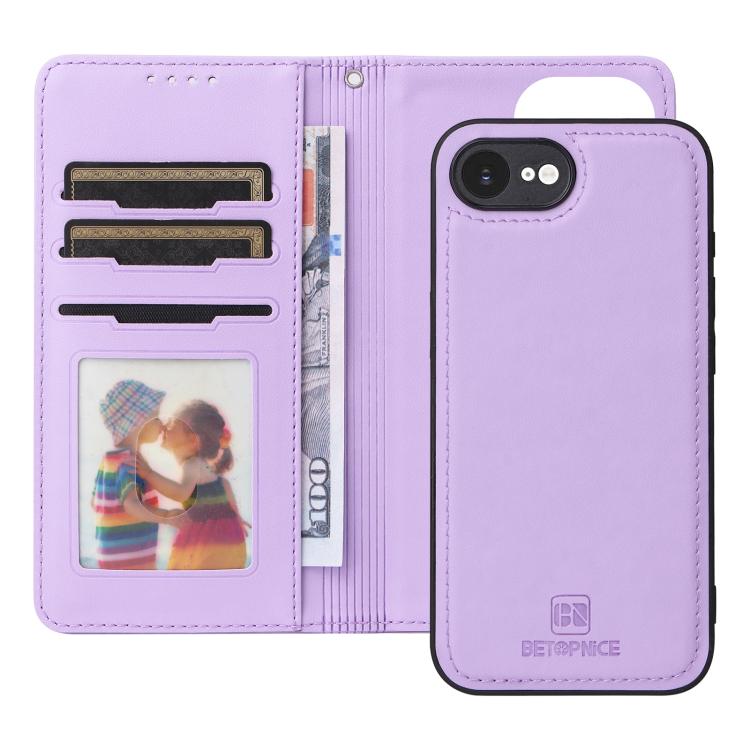 For iPhone 16e / 17e BETOPNICE BN-005 2 in 1 Detachable Imitate Genuine Leather Phone Case