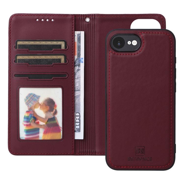 For iPhone 16e / 17e BETOPNICE BN-005 2 in 1 Detachable Imitate Genuine Leather Phone Case
