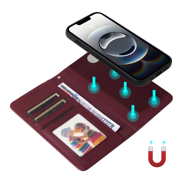 For iPhone 16e / 17e BETOPNICE BN-005 2 in 1 Detachable Imitate Genuine Leather Phone Case