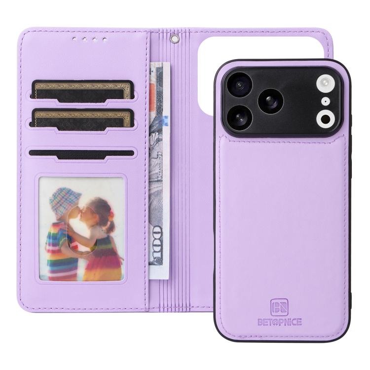 For iPhone 17 Pro Max BETOPNICE BN-005 2 in 1 Detachable Imitate Genuine Leather Phone Case