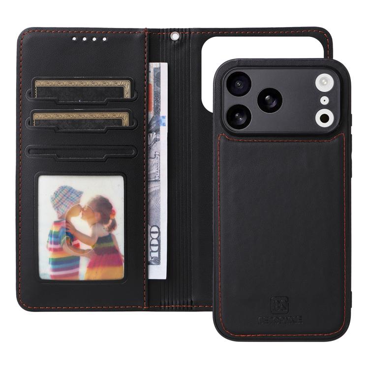 For iPhone 17 Pro Max BETOPNICE BN-005 2 in 1 Detachable Imitate Genuine Leather Phone Case