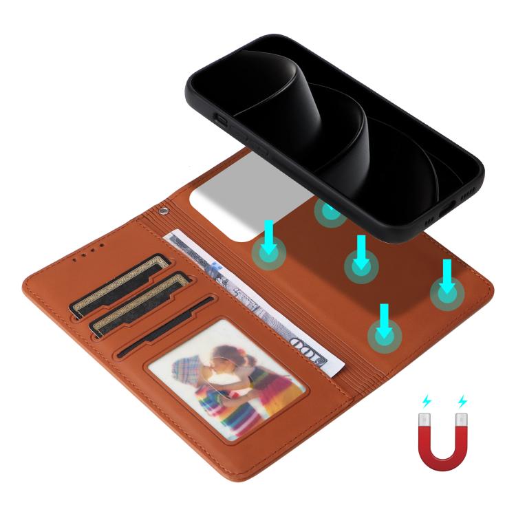 For iPhone 17 Pro Max BETOPNICE BN-005 2 in 1 Detachable Imitate Genuine Leather Phone Case