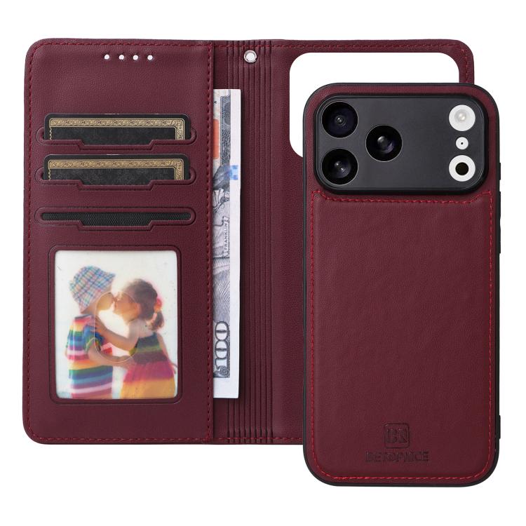 For iPhone 17 Pro Max BETOPNICE BN-005 2 in 1 Detachable Imitate Genuine Leather Phone Case