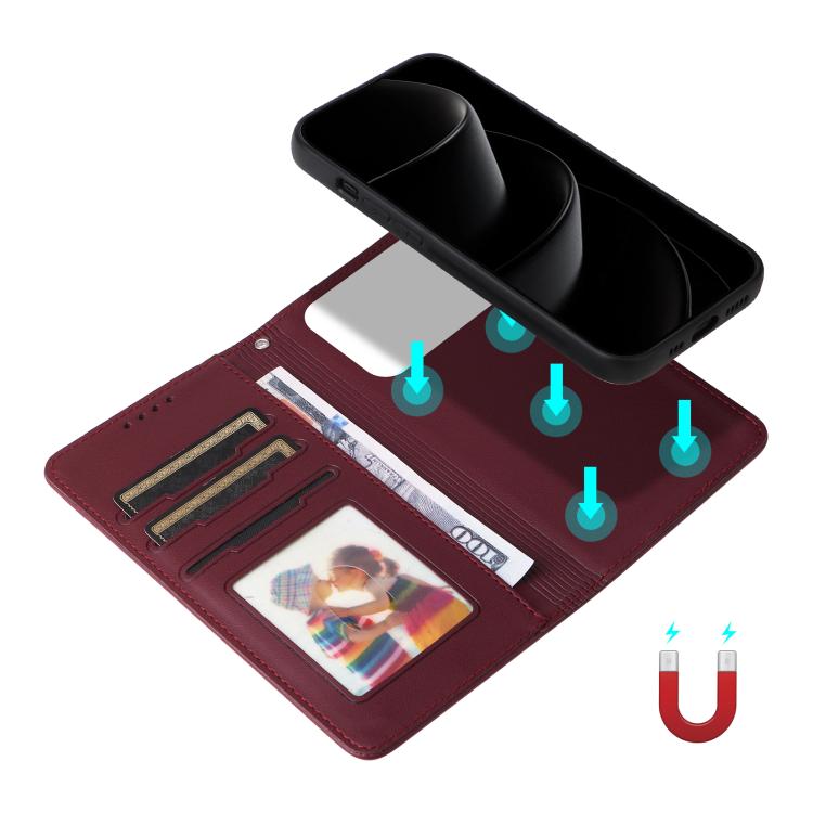 For iPhone 17 Pro Max BETOPNICE BN-005 2 in 1 Detachable Imitate Genuine Leather Phone Case