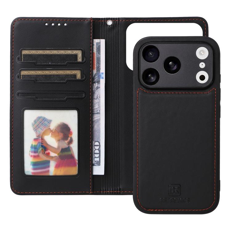 For iPhone 17 Pro BETOPNICE BN-005 2 in 1 Detachable Imitate Genuine Leather Phone Case